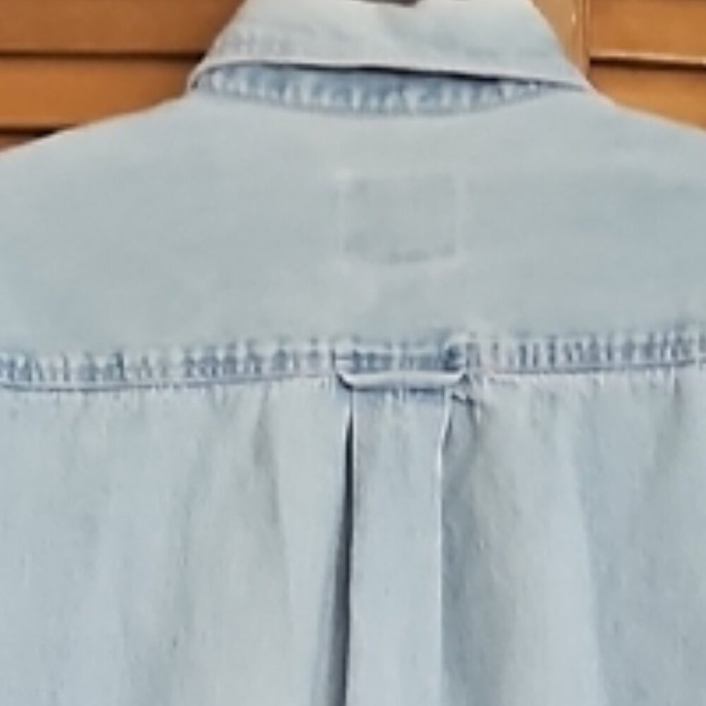 Vintage High Sierra Classic Denim Blue Men's Shirt Denim button down 100% cotton - Picture 9 of 10